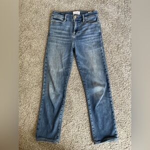 Frame Denim Women’s Mid Blue Straight-Leg Jeans